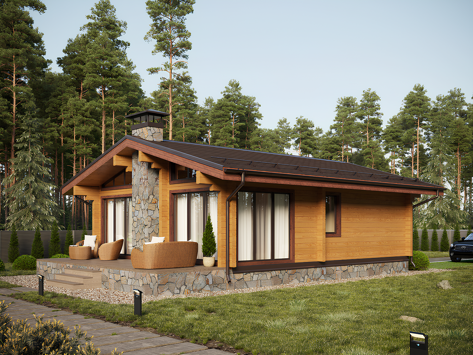 Дом из профилированного бруса VZ-329